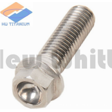 Gr5 titanium slotted flange head bolt